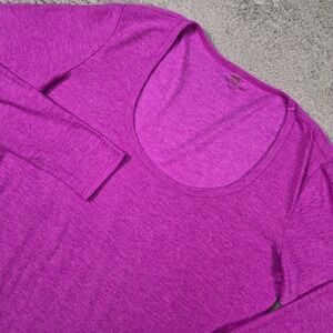 Beyond Yoga Shirt Womens XS Featherweight Scooped Long Sleeve Pullover Magenta